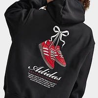 adidas Femmes Chandail à capuchon avec nœud graphique / Noir