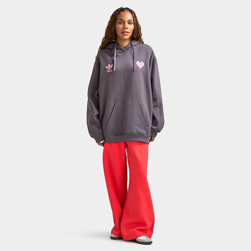 Adidas Women's Bubble Heart Wide Leg Pants / Grey Fife