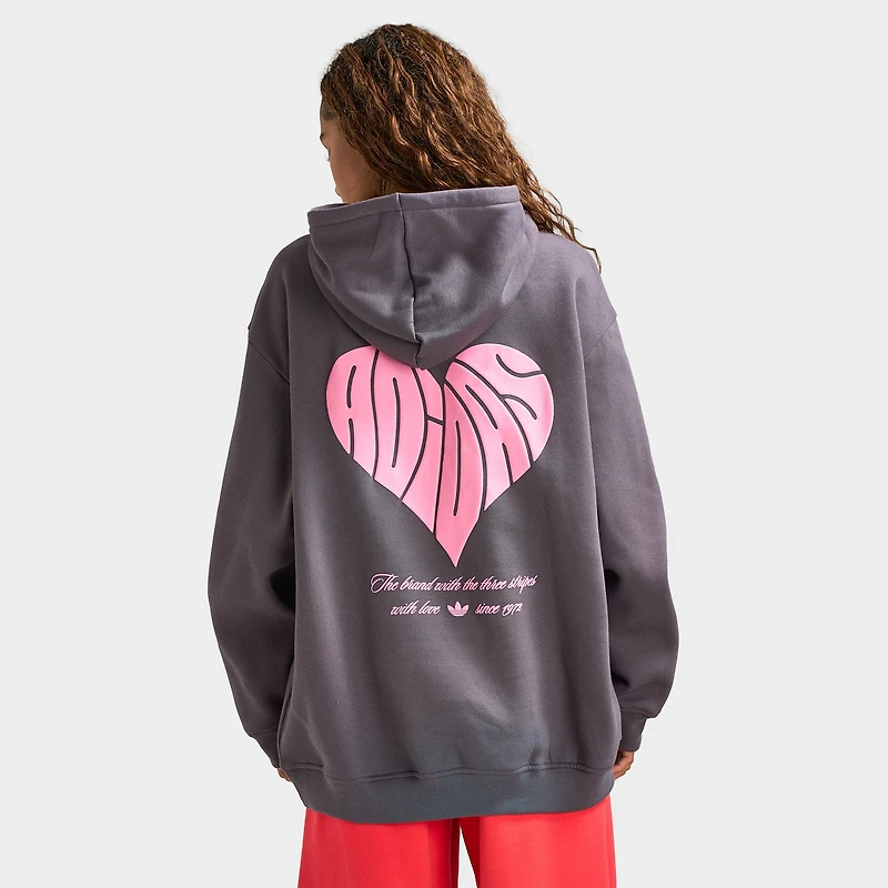 adidas Femmes Pantalon large  Bubble Heart / Gris Fife