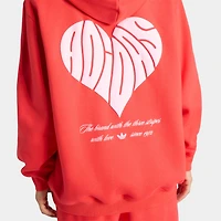 adidas Chandail à capuchon Bubble Heart / Rouge semi-lucide