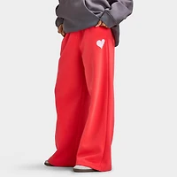 adidas Femmes Chandail à capuchon Bubble Heart / Rouge semi-lucide