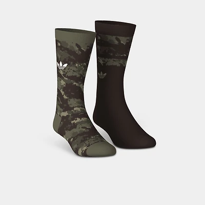 adidas Originals Camo Crew Socks (2-Pack) /