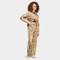 adidas Animal Print Firebird Trackpant / Brown Desert