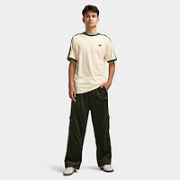 adidas 3 Stripes T-Shirt Vanilla / Collegiate Green