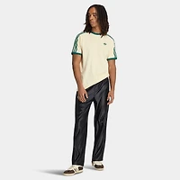adidas 3 Stripes T-Shirt Vanilla / Collegiate Green