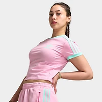 adidas Femmes T-shirt rose vif / menthe claire