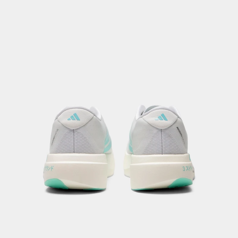 adidas Adizero EVO SL White / Clear Aqua - Iron Metallic