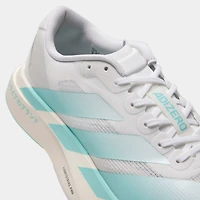 adidas Adizero EVO SL White / Clear Aqua - Iron Metallic