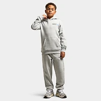 New Balance Juniors' Back Linear Logo Hoodie / Athletic Grey Heather