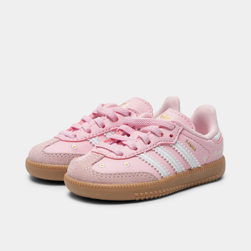 adidas Samba pour bébés Rose / Blanc