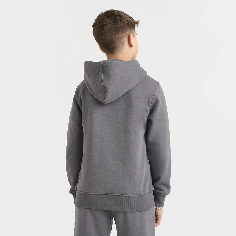 New Balance Junior Boys' Linear Logo Popover Hoodie / Castle Rock