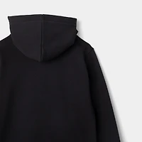 New Balance Juniors' Linear Small Logo Fullzip Hoodie / NB Caviar
