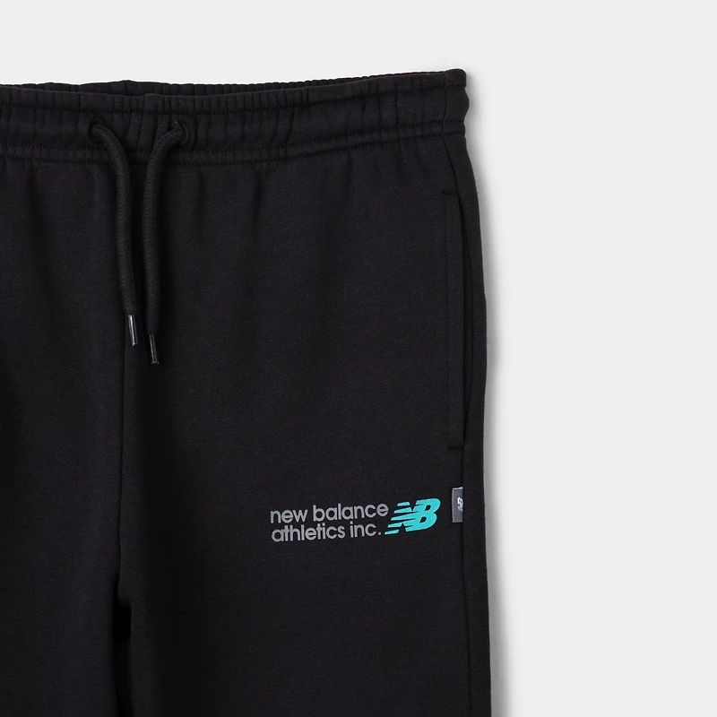 New Balance Juniors' Linear Logo Jogger / NB Caviar