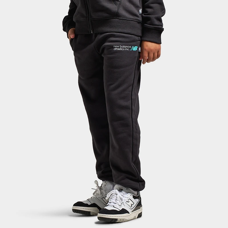 New Balance Juniors' Linear Logo Jogger / NB Caviar