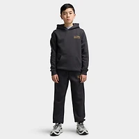 New Balance Juniors' Linear Logo Overlay Joggers / Caviar Bl