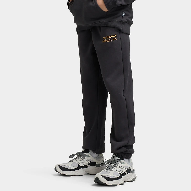 New Balance Junior Pantalon de jogging avec logo linéaire superposé / Caviar Bl