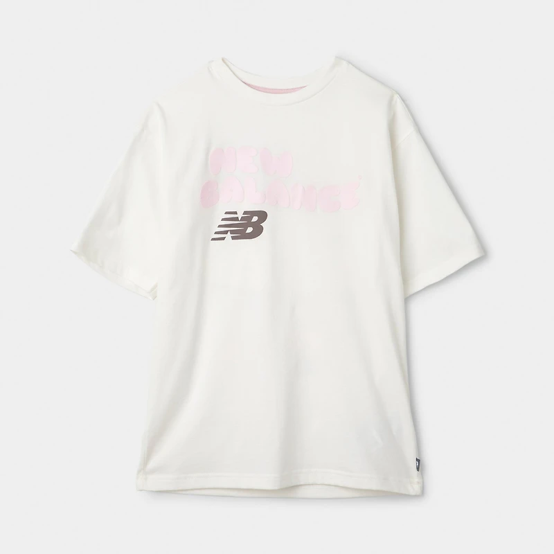 New Balance Juniors' 9060 Bubble Grpahic Tee / Sea Salt