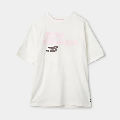 New Balance Juniors' 9060 Bubble Grpahic Tee / Sea Salt
