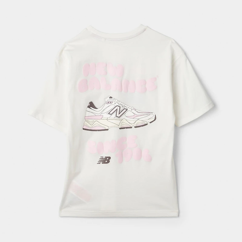 New Balance Juniors' 9060 Bubble Grpahic Tee / Sea Salt
