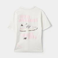 New Balance Juniors' 9060 Bubble Grpahic Tee / Sea Salt