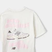 New Balance Juniors' 9060 Bubble Grpahic Tee / Sea Salt