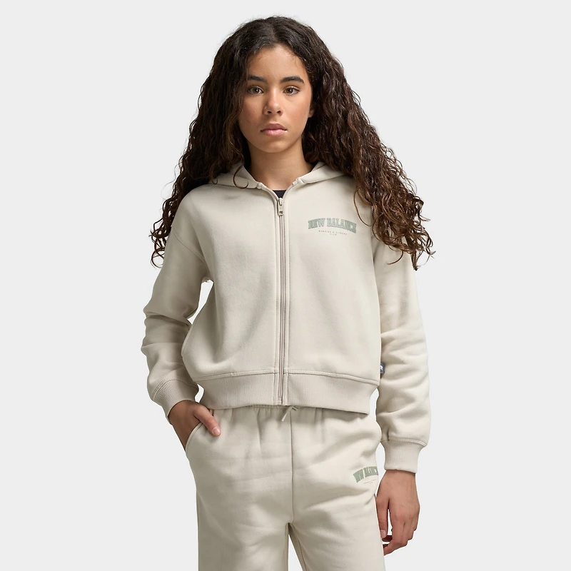 New Balance Arch Graphic Enfants Chandail à capuche zippé / Rayon de lune