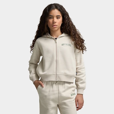 New Balance Arch Graphic Enfants Chandail à capuche zippé / Rayon de lune