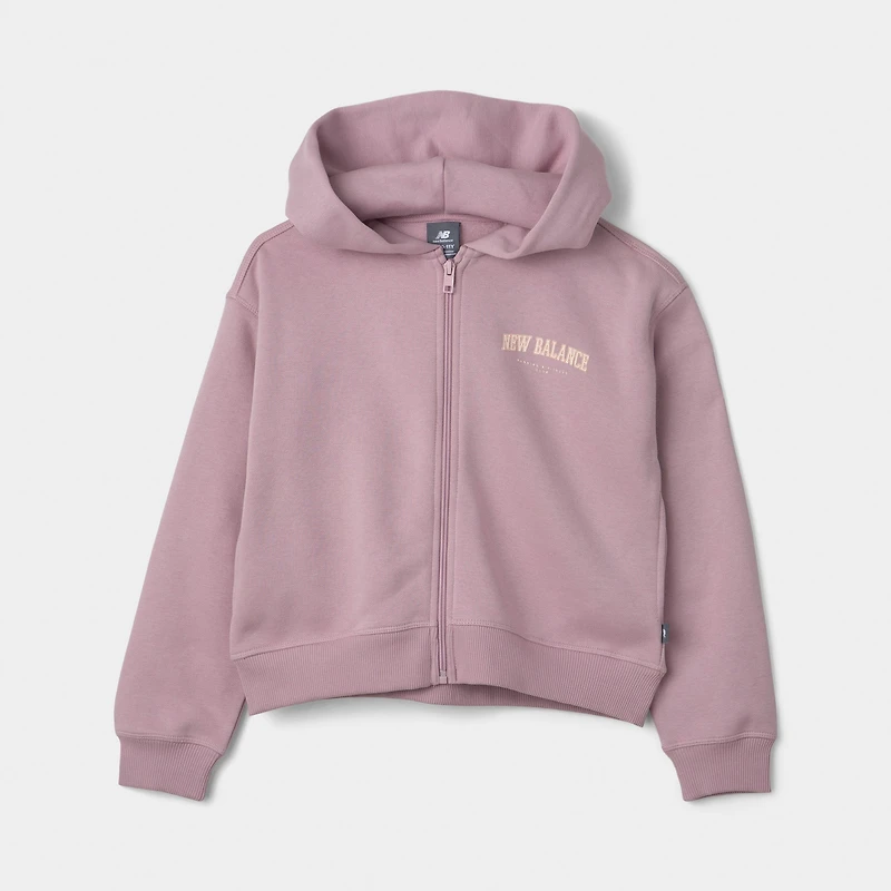 New Balance Juniors' Arch Graphic Full Zip Hoodie / Twlight