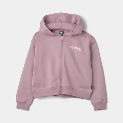 New Balance Juniors' Arch Graphic Full Zip Hoodie / Twlight