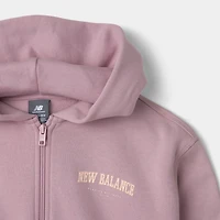 New Balance Juniors' Arch Graphic Full Zip Hoodie / Twlight