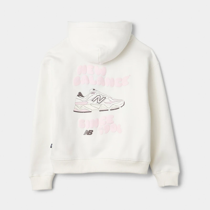 New Balance 9060 wavy Bubble Graphic Hoodie / Sea Salt