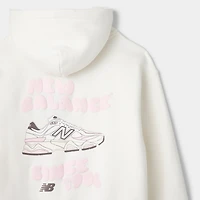 New Balance 9060 wavy Bubble Graphic Hoodie / Sea Salt