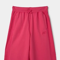 New Balance Junior Girls' Rib Side Panel Pants / Dragon Berry