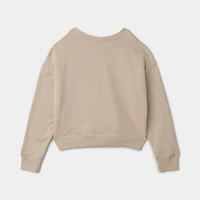 New Balance Junior Girls' Graphic Pullover Crewneck / Stoneware