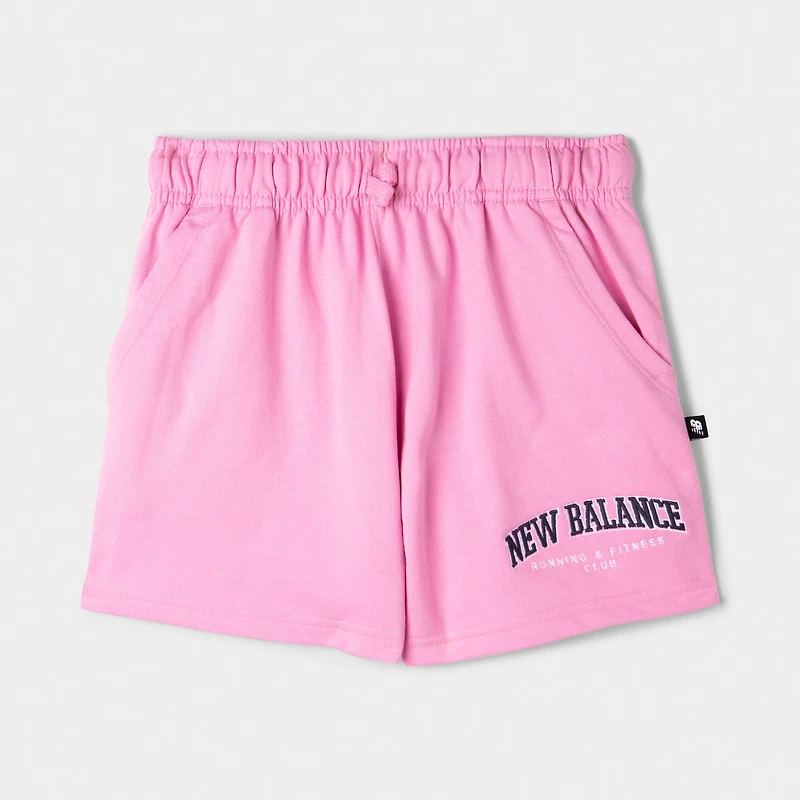 New Balance Junior Girls'Club Short Rose Sugar