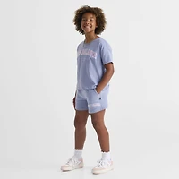 New Balance Junior Girls' Club Short Dusk Shower