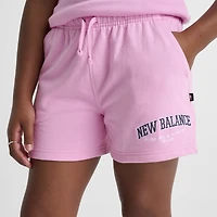 New Balance Junior Girls'Club Short Rose Sugar