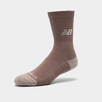 New Balance Active Cushion Crew Socks (3-Pack) Brown / Beige