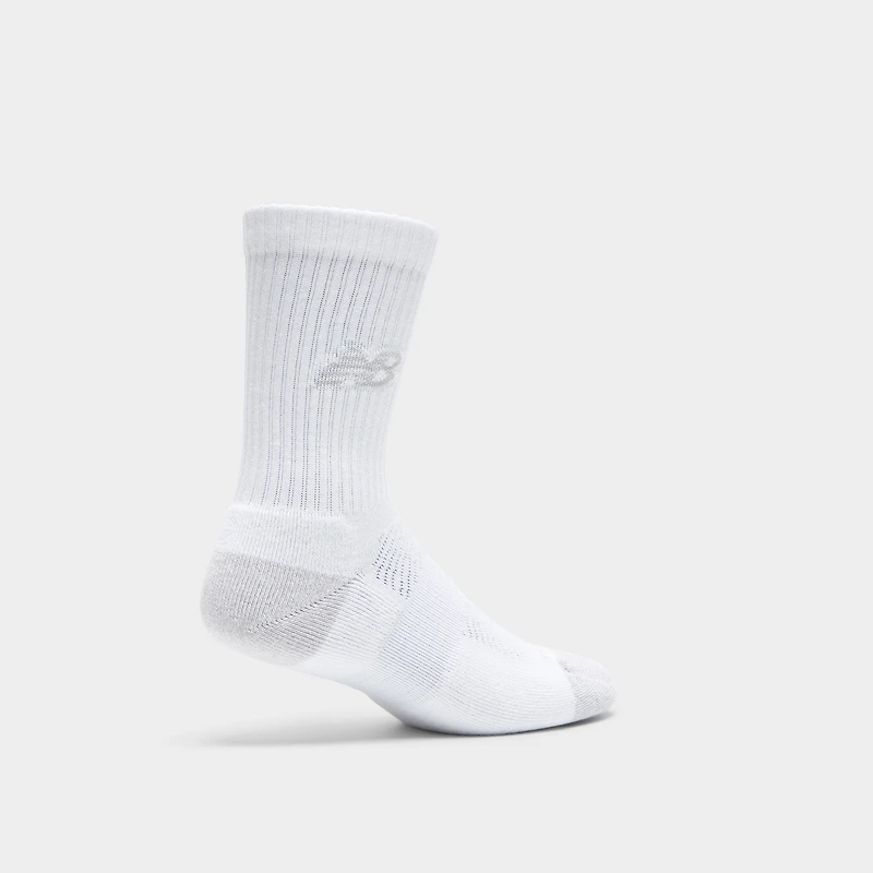 New Balance Active Cushion Crew Socks (3-Pack) / White