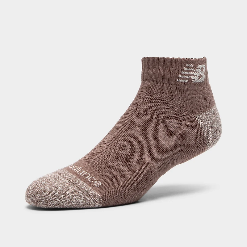 New Balance Active Cushion Low Cut Socks (3-Pack)Brown/Beige