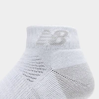 New Balance Active Cushion Low Cut Socks (3-Pack) / White