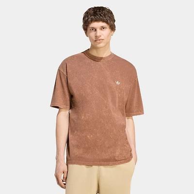 adidas Trefoil Essential Washed Loose T-Shirt / Preloved Brown