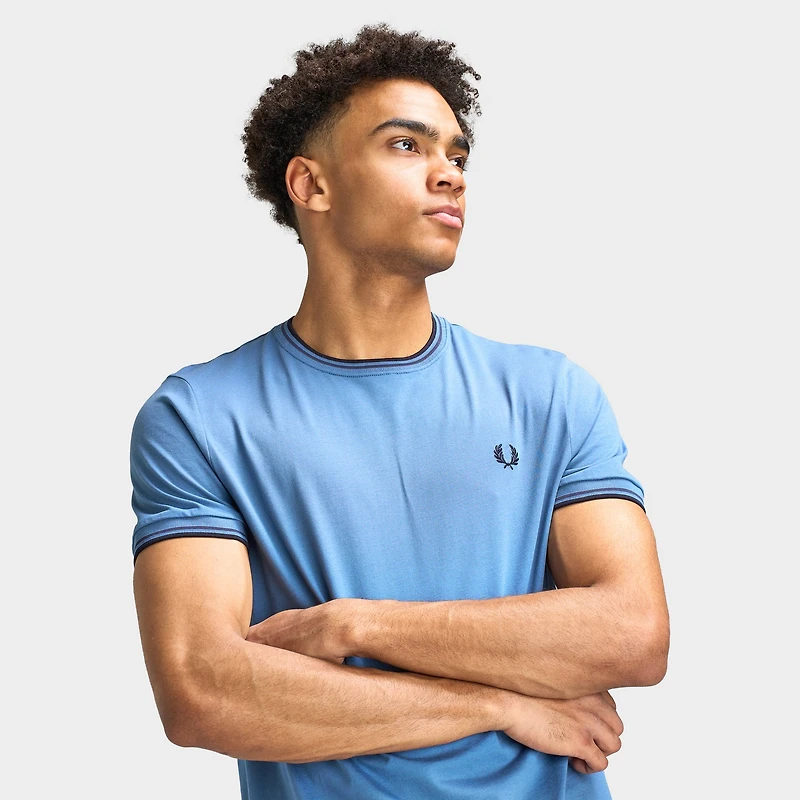 Fred Perry Twin Tipped T-Shirt Ace Blue / Navy Tennis