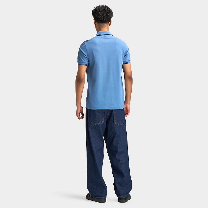 Fred Perry Chemise À Double Liseré Bleu Marine / Tennis
