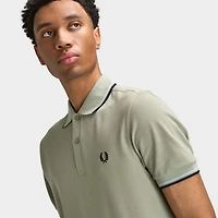 Fred Perry Chemise à double liseré Noir / Bleu Foncé