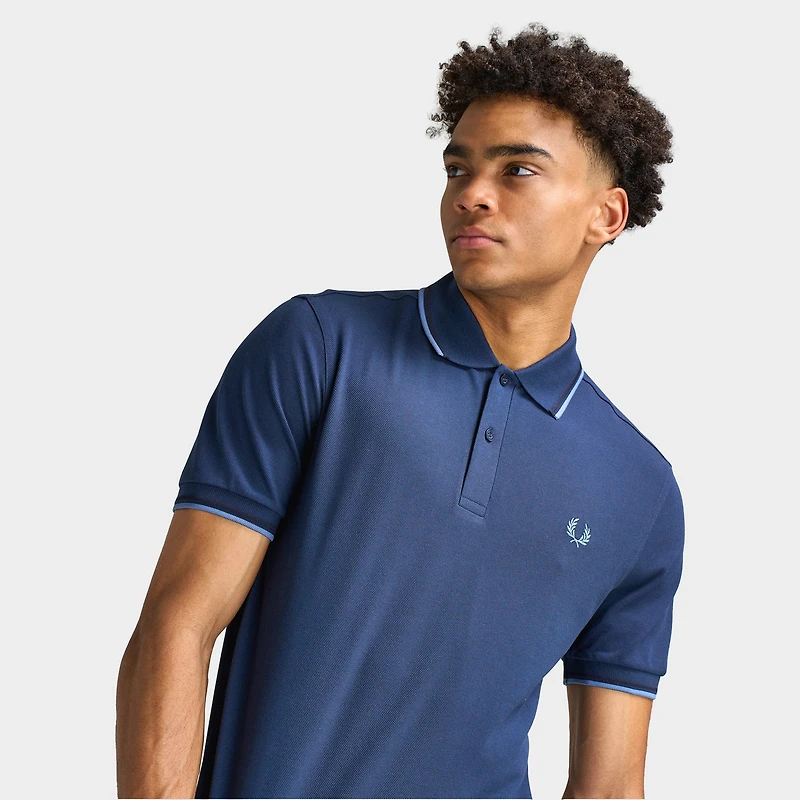 Fred Perry Twin Tipped Shirt Tennis Blue / Ace Navy