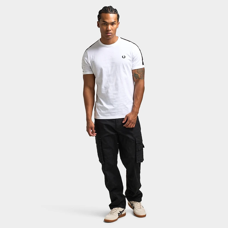 Fred Perry Contrast Tape Ringer T-Shirt / White