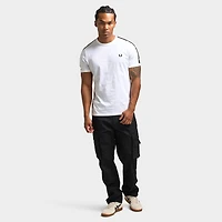 Fred Perry Contrast Tape Ringer T-Shirt / White