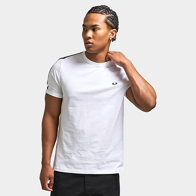 Fred Perry Contrast Tape Ringer T-Shirt / White