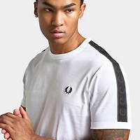 Fred Perry Contrast Tape Ringer T-Shirt / White
